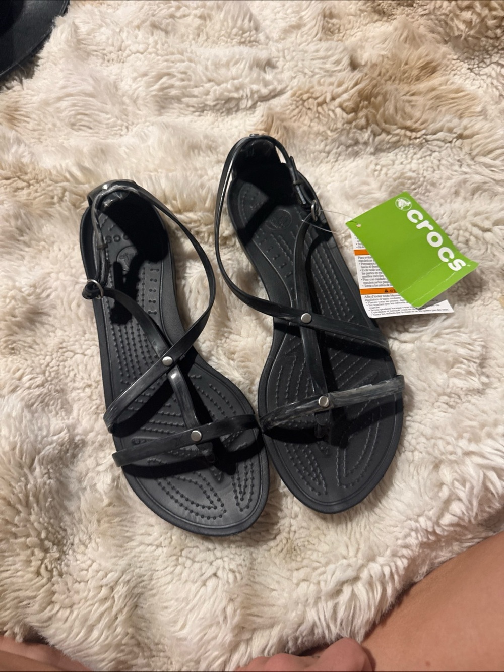 Crocs Women’s Black Strappy Sandals